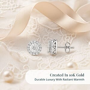 Luxuriant Lab Grown Diamond G VS 0.34 ctw Earrings in 10K White Gold