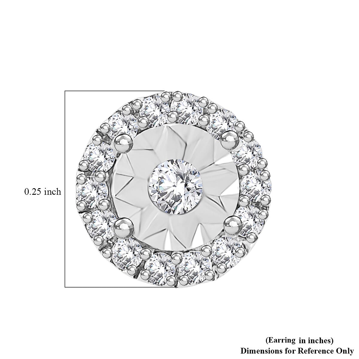 Luxuriant Lab Grown Diamond G VS 0.34 ctw Earrings in 10K White Gold image number 4