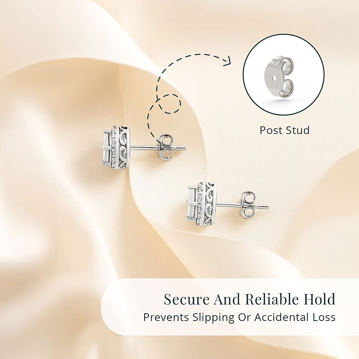 Luxuriant Lab Grown Diamond G VS 0.34 ctw Earrings in 10K White Gold image number 5