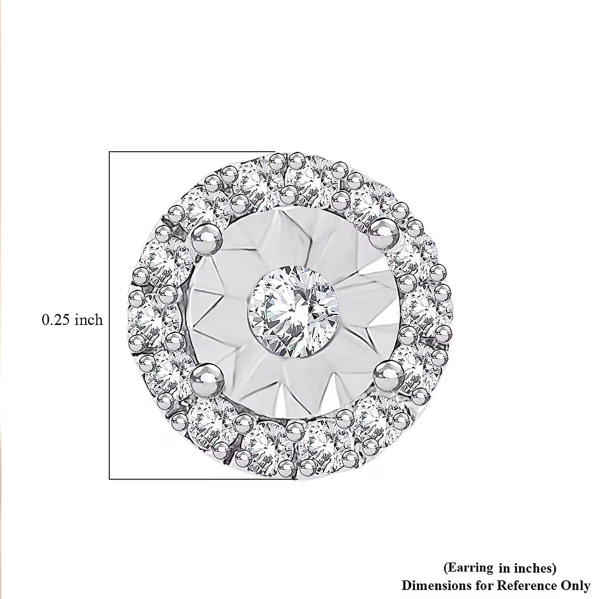 Luxuriant Lab Grown Diamond G VS 0.34 ctw Earrings in 10K White Gold image number 6