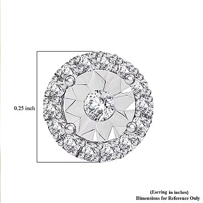 Luxuriant Lab Grown Diamond G VS 0.34 ctw Earrings in 10K White Gold