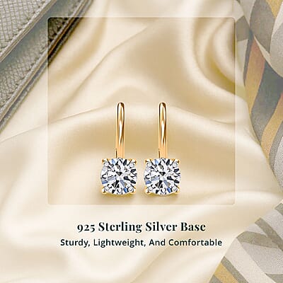 Luxuriant Lab Grown Diamond G VS 4.00 ctw Earrings in 14K Yellow Gold