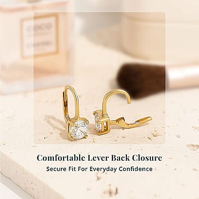 Luxuriant Lab Grown Diamond G VS 4.00 ctw Earrings in 14K Yellow Gold