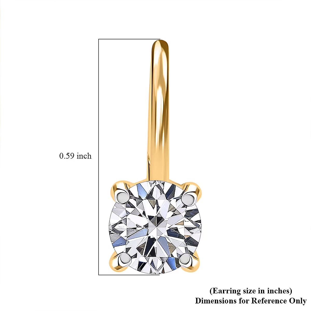 Luxuriant Lab Grown Diamond G VS 4.00 ctw Earrings in 14K Yellow Gold image number 6