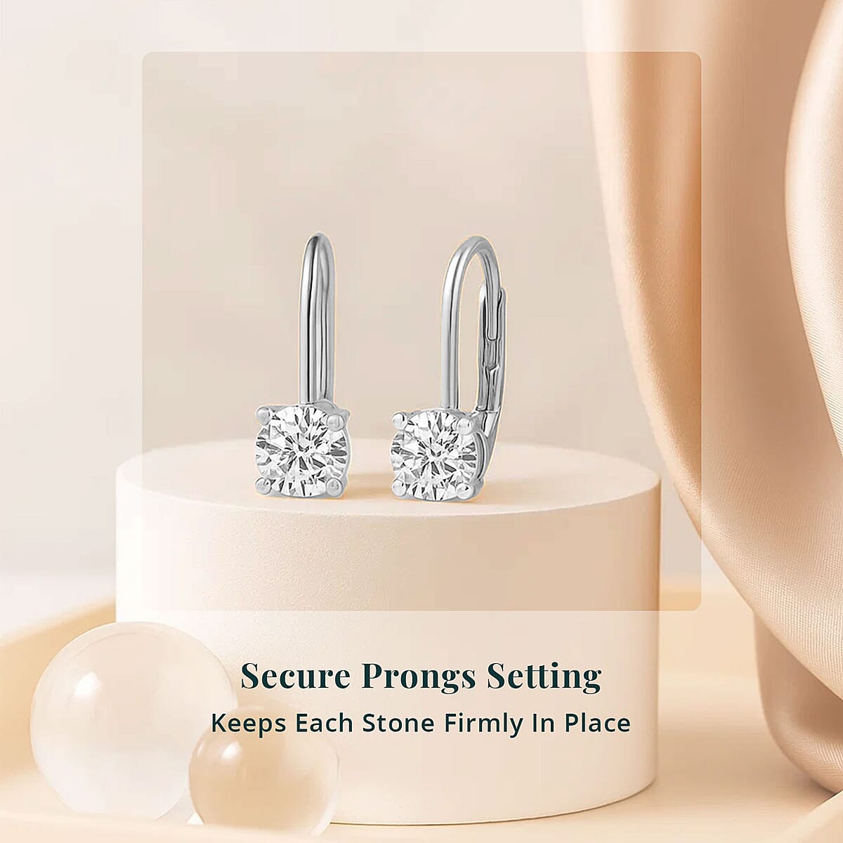 Luxuriant Lab Grown Diamond G VS 4.00 ctw Earrings in 14K White Gold image number 4