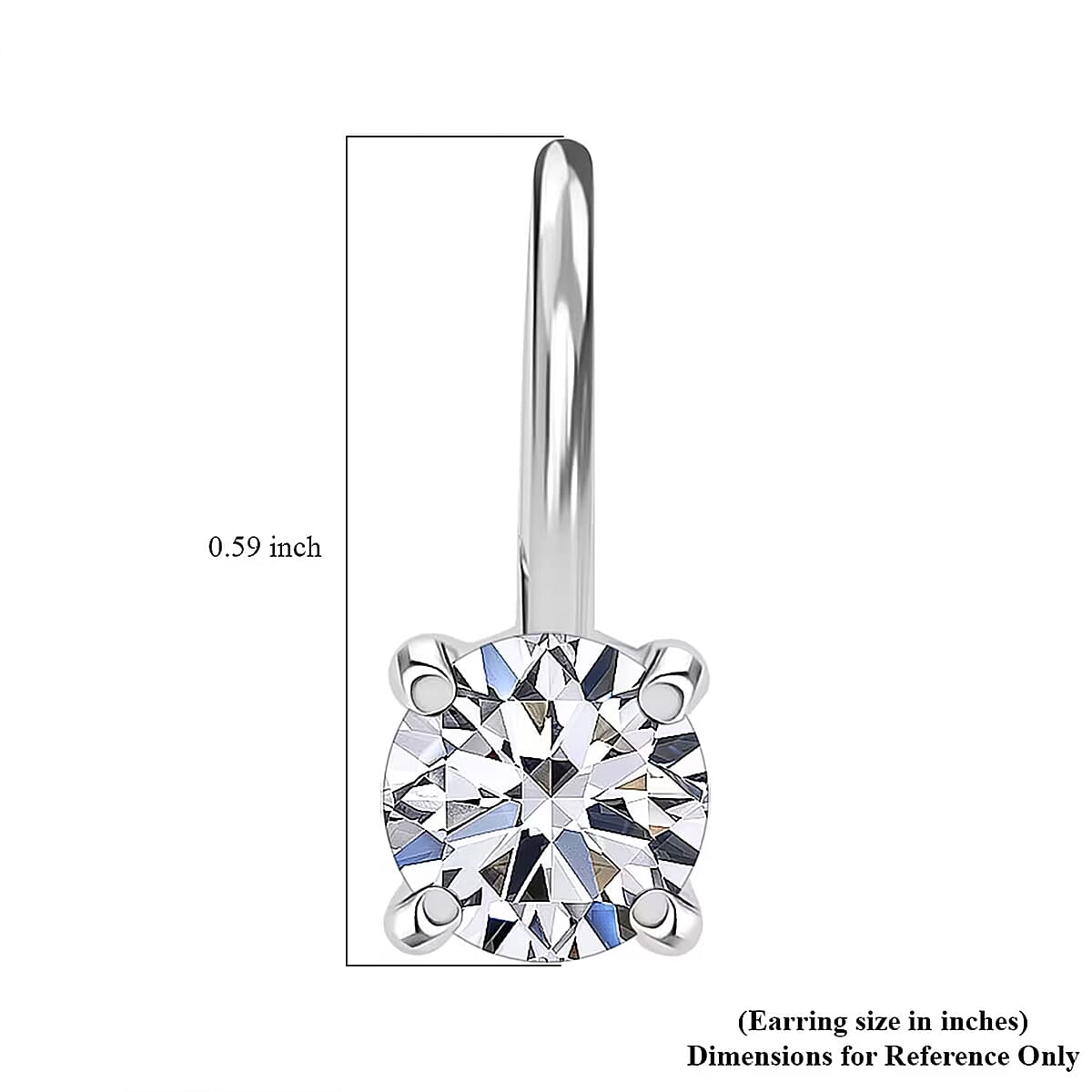 Luxuriant Lab Grown Diamond G VS 4.00 ctw Earrings in 14K White Gold image number 6