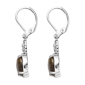EverTrue Malagasy Labradorite 6.50 ctw Earrings in Stainless Steel