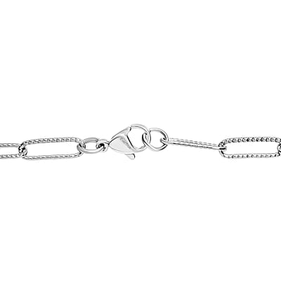 EverTrue Peach Moonstone 240.00 ctw Necklace in Stainless Steel 20 Inches