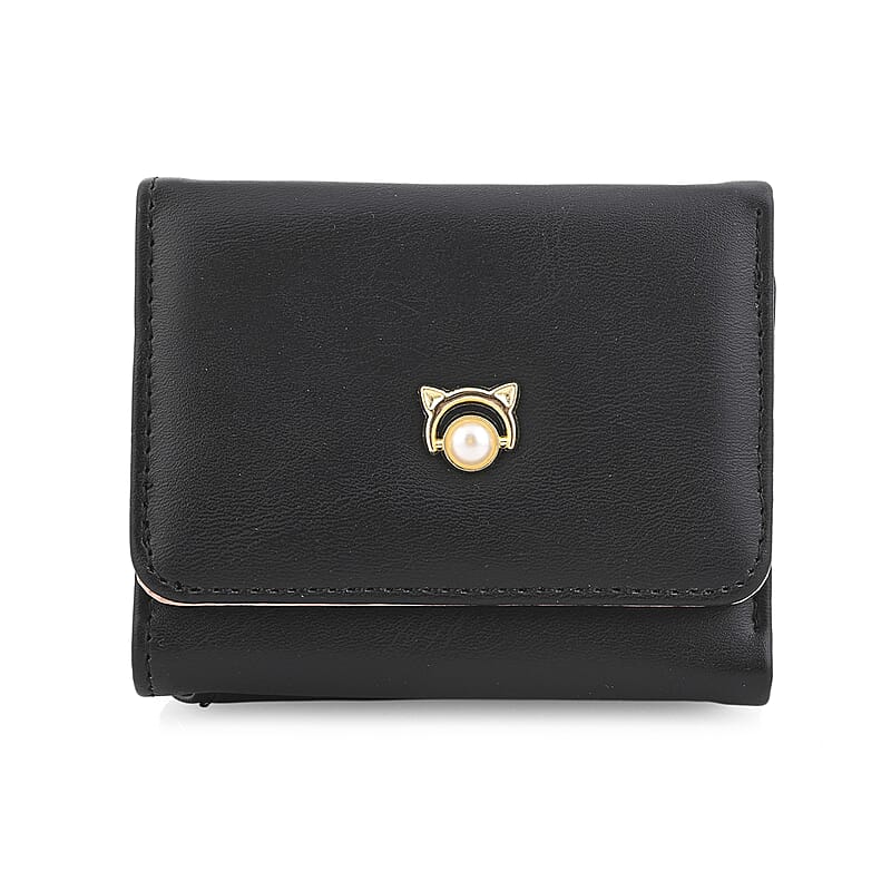 Las Vegas Closeout Deal BY:KY Black Faux Leather Wallet