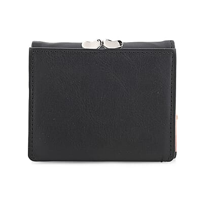 Las Vegas Closeout Deal BY:KY Black Faux Leather Wallet