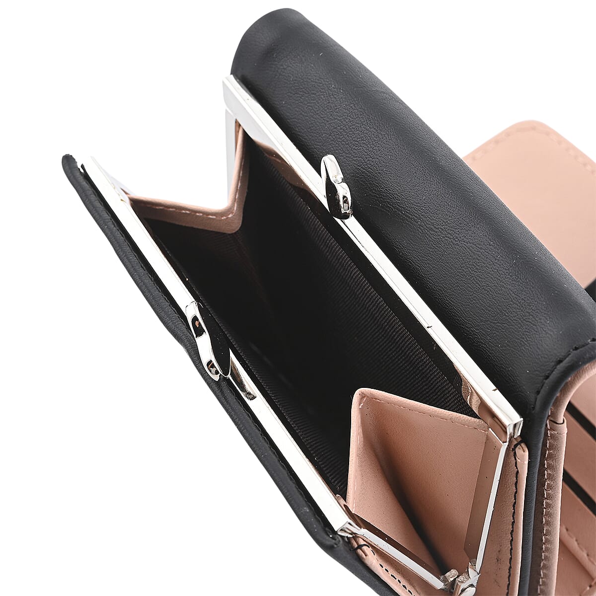 Las Vegas Closeout Deal BY:KY Black Faux Leather Wallet image number 7