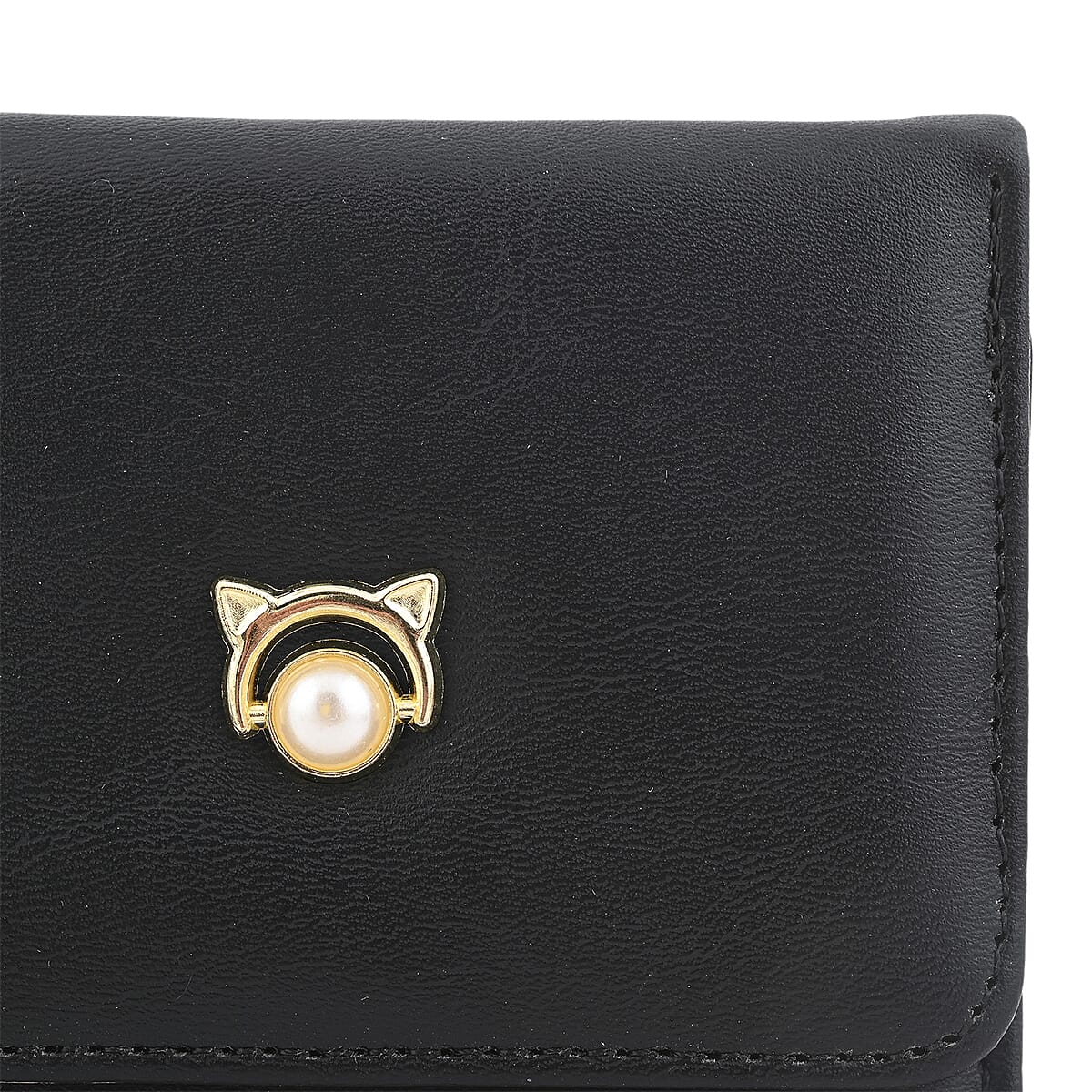 Las Vegas Closeout Deal BY:KY Black Faux Leather Wallet image number 8