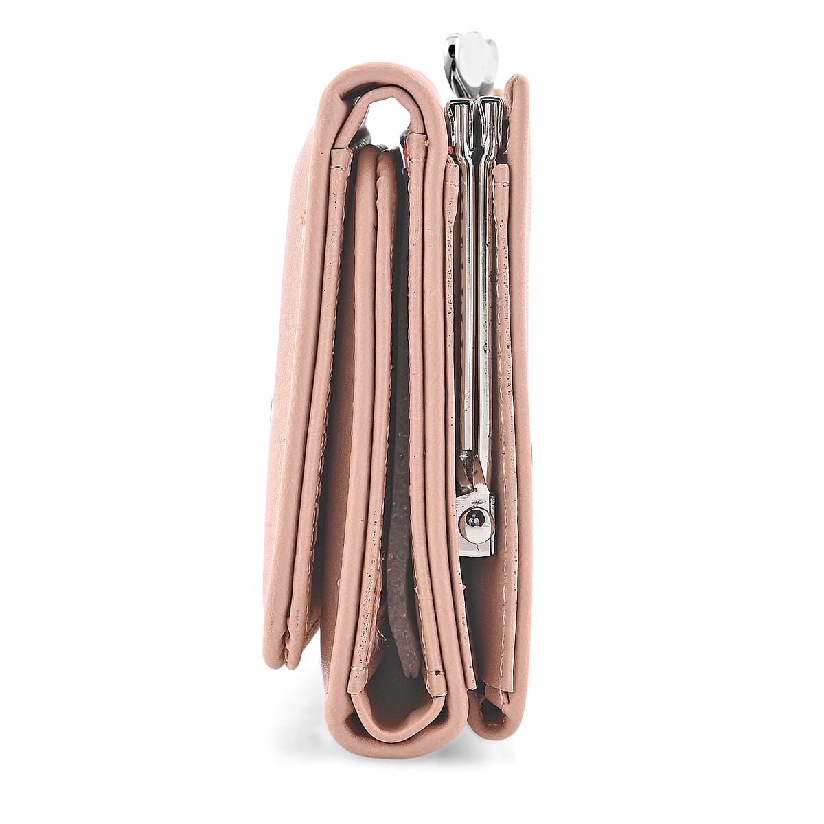 Las Vegas Closeout Deal BY:KY Blush Faux Leather Wallet image number 2