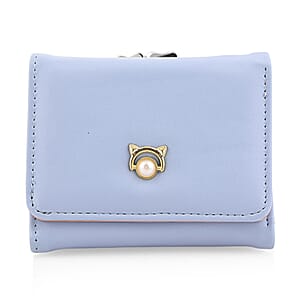 Las Vegas Closeout Deal BY:KY Blue Faux Leather Wallet