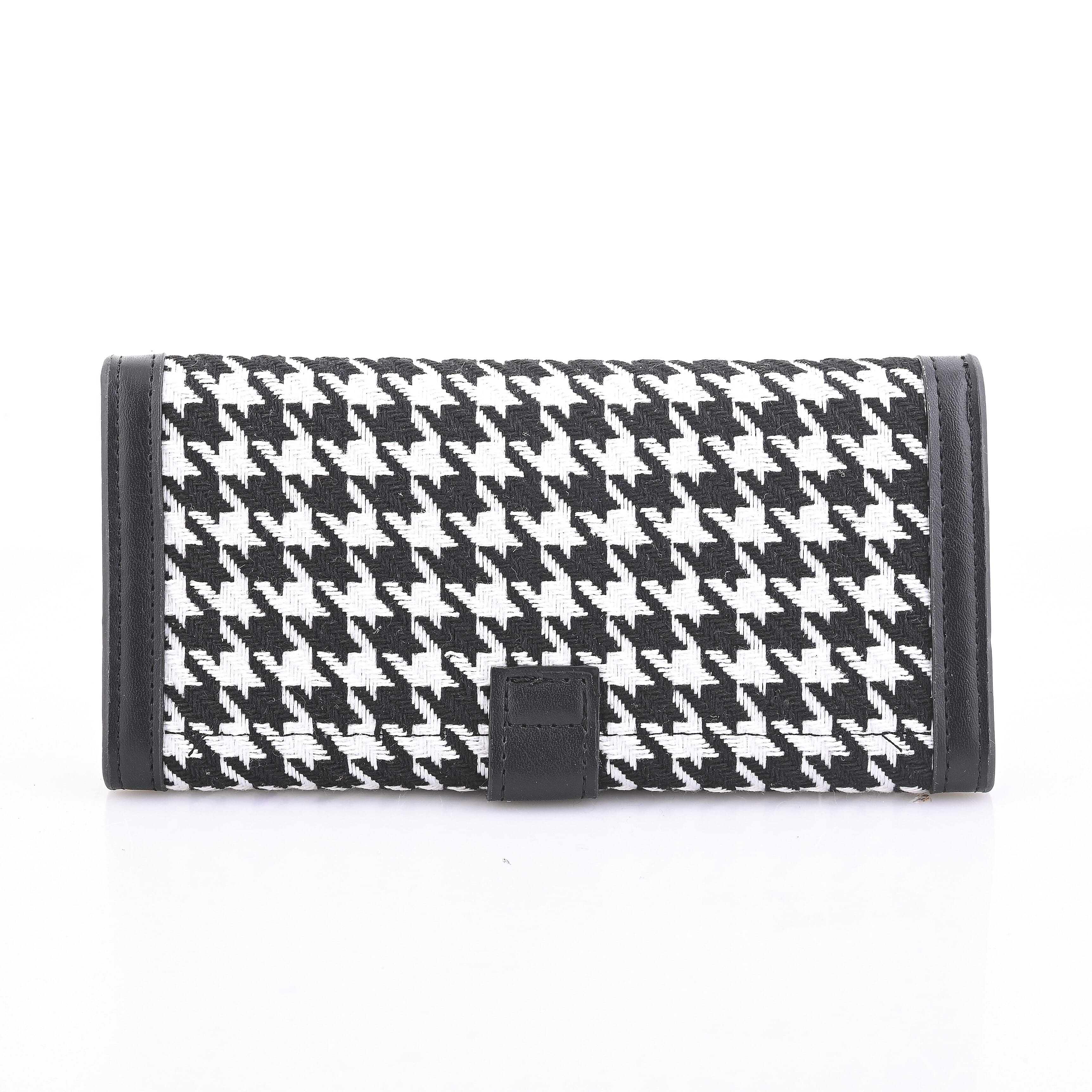 Las Vegas Closeout Deal BY:KY Black Houndstooth Pattern Faux