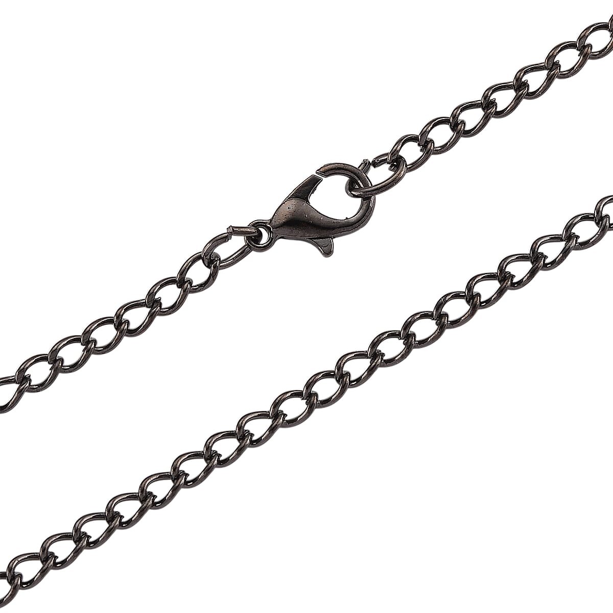 Strada Japanese Movement Roman Numeral Pocket Watch with Chain (36 Inches) in Dark Silvertone image number 6