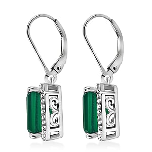 EverTrue Verde Onyx Earrings in Platinum Bond 6.30 ctw