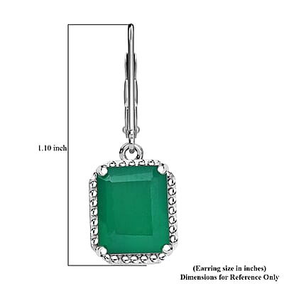 EverTrue Verde Onyx Earrings in Platinum Bond 6.30 ctw