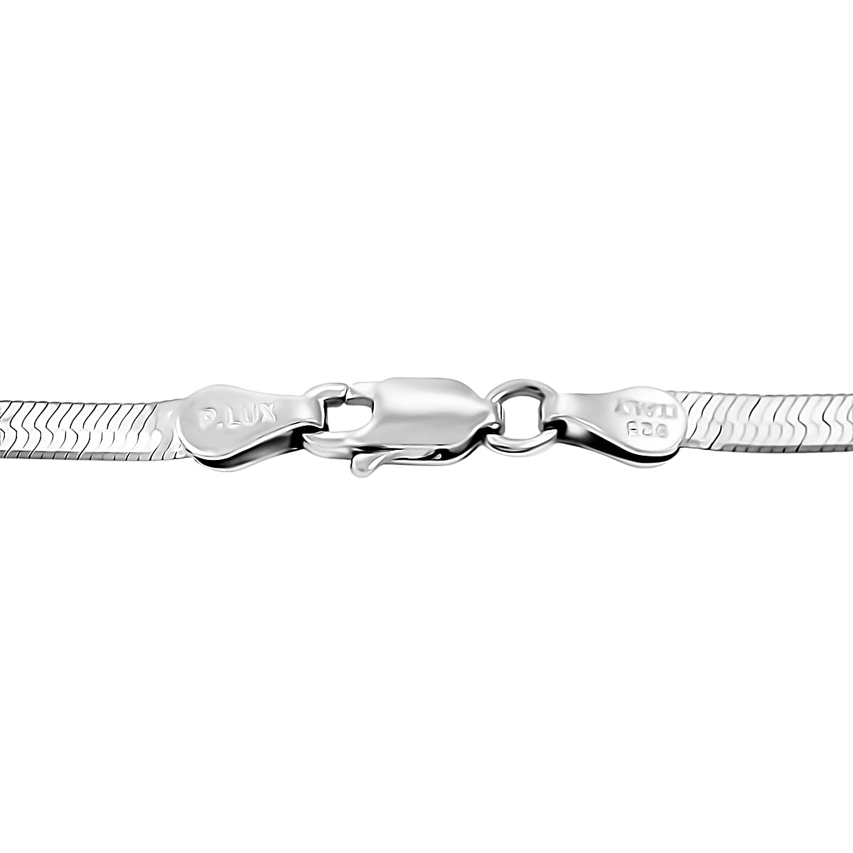 Made In Italy Herringbone Necklace in Rhodium Over Sterling Silver 5.33 Grams 18 Inches image number 3