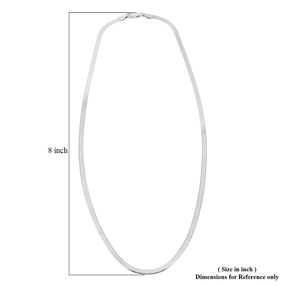 Made In Italy Herringbone Necklace in Rhodium Over Sterling Silver 5.33 Grams 18 Inches image number 4
