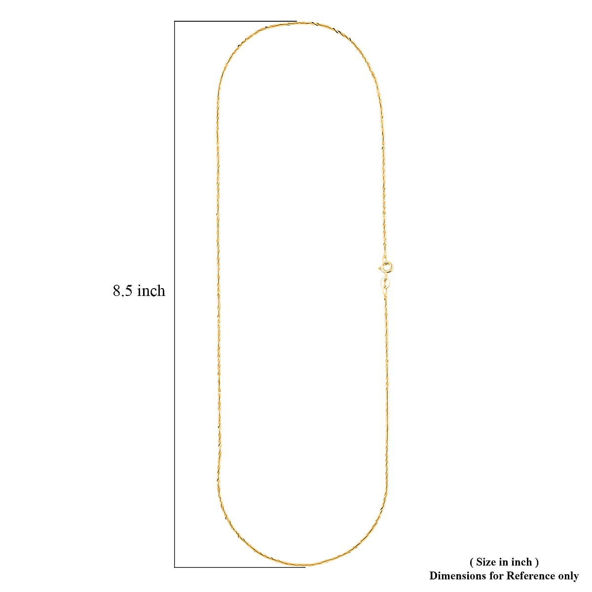 Made In Italy 1.4mm Rock Chain Necklace in 14K YG Over Sterling Silver 2.24 Grams 20 Inches image number 6