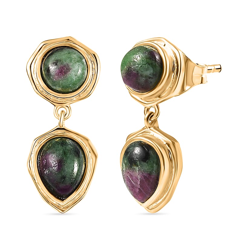 EverTrue Ruby Zoisite 6.80 ctw Earrings