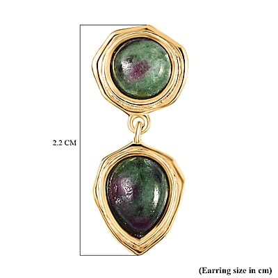 EverTrue Ruby Zoisite 6.80 ctw Earrings
