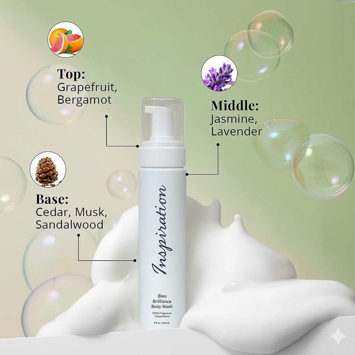 The Lab Direct Inspiration Bleu Brilliance Body Wash 8oz (Ships in 5-7 Business Days) image number 4