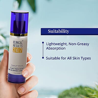 Clinical Results 24/7 Matrixyl Trifecta 5 Day PERFECTION™ 20:20 Peptide Complex (1oz)