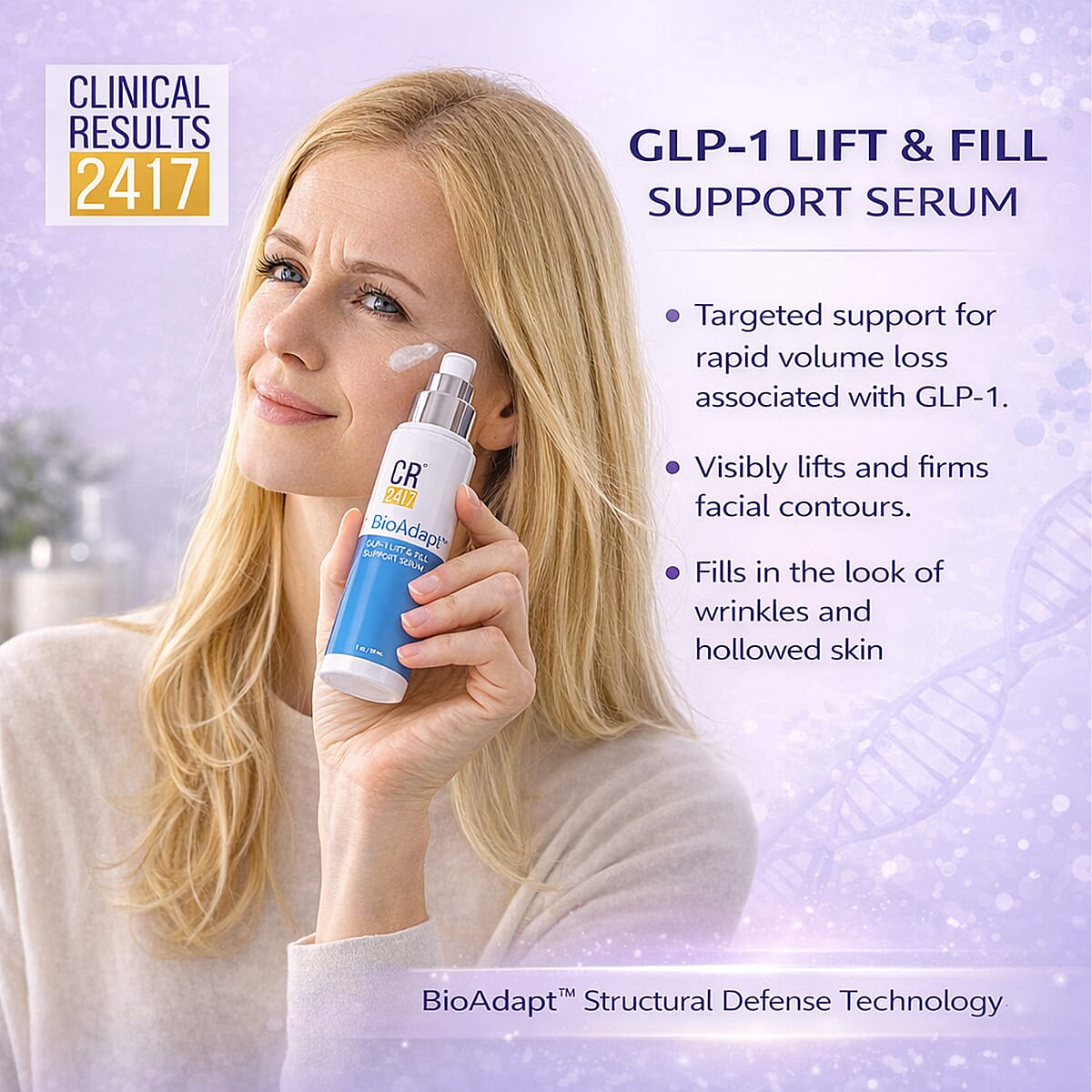 Clinical Results 24/7 Nutrient-Rich Plasma LiftFill&trade; GLP-1 Serum (1oz) Made in US image number 4