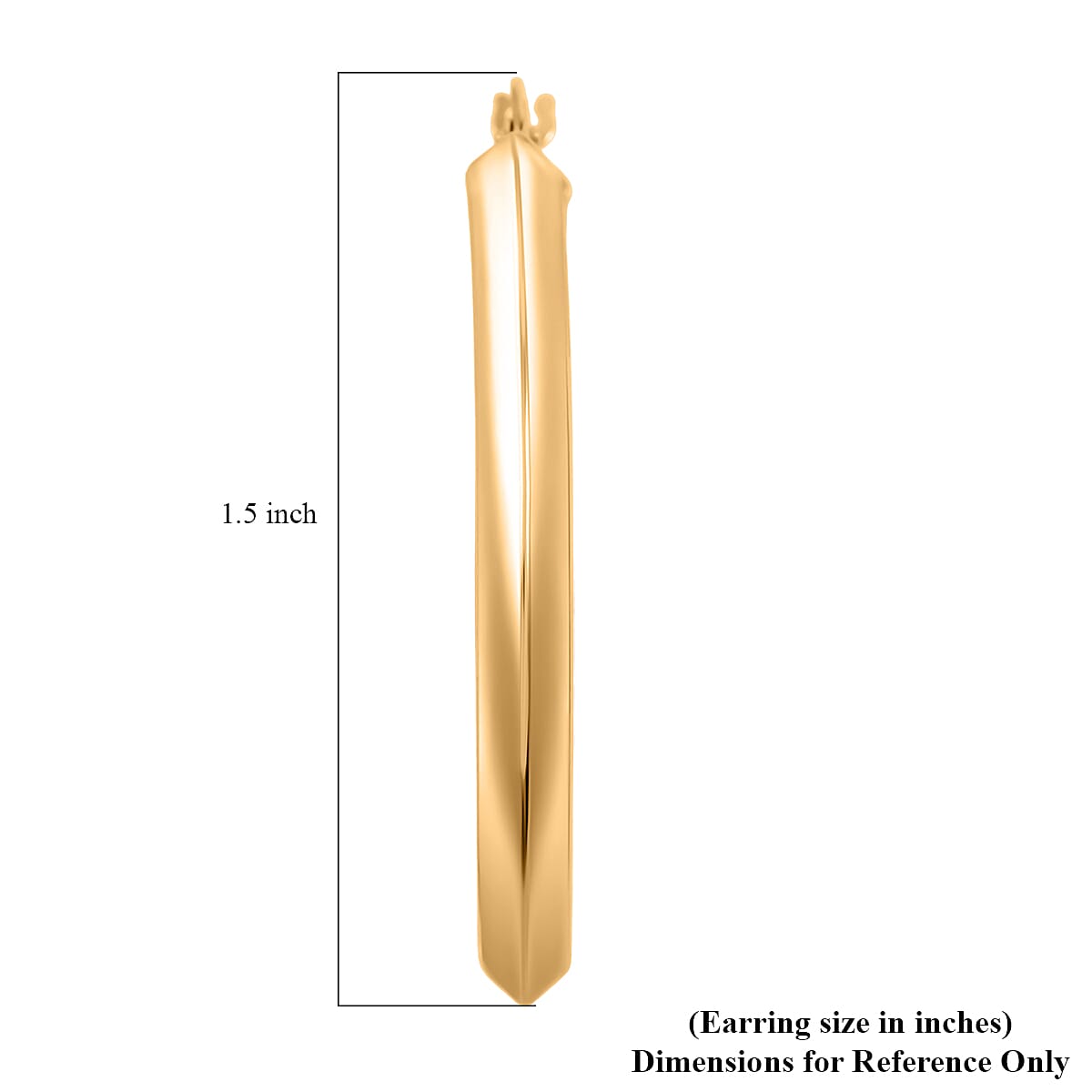 Made In Italy Concave Hoop Earrings in 14K Yellow Gold Over Sterling Silver 5.45 Grams image number 4