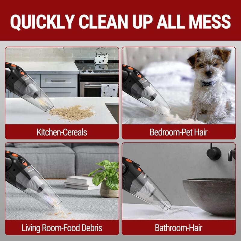 Closeout VacLife Handheld Vacuum with 2 Multipurpose Attachments
