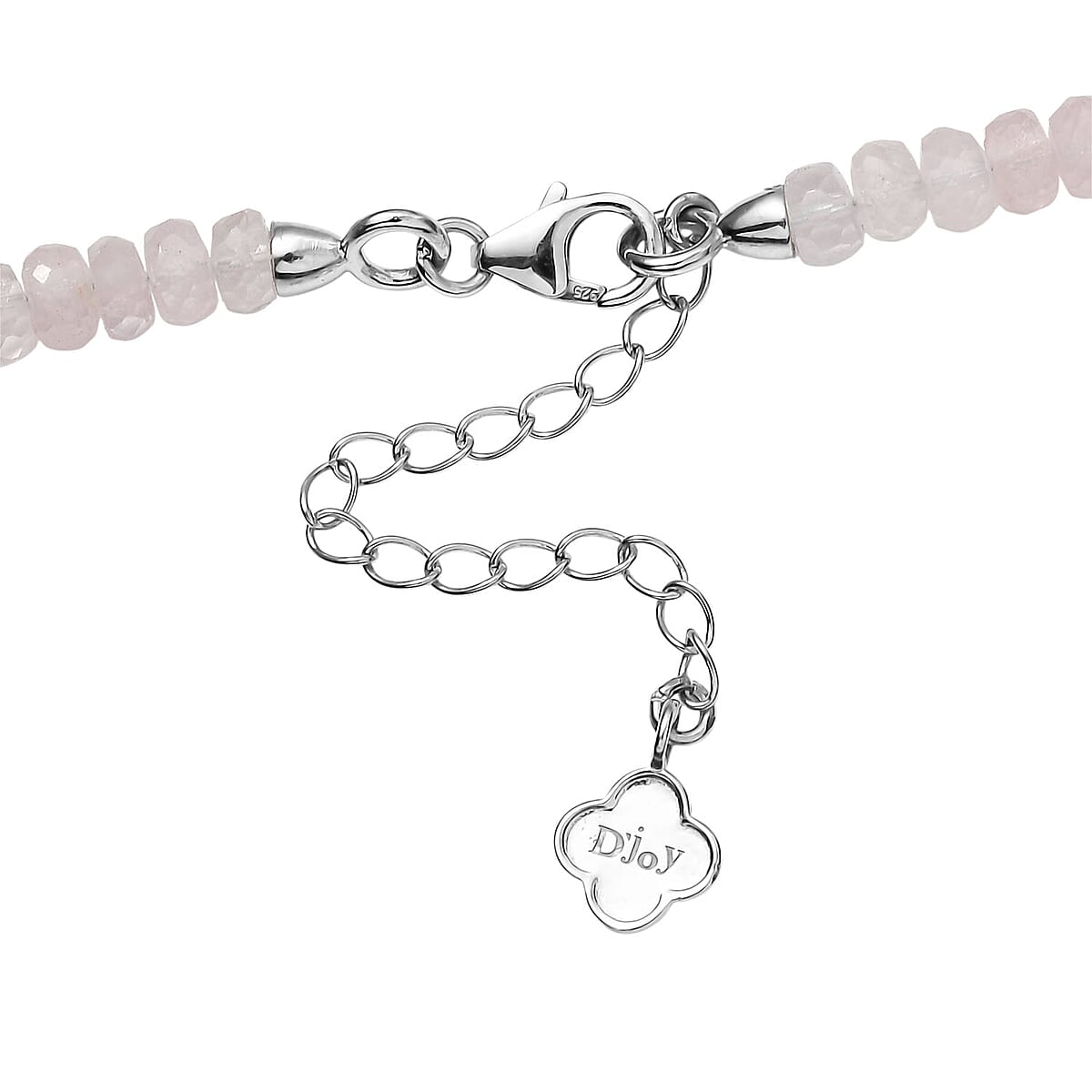 D'Joy Morganite , Aquamarine  Necklace (18-20 Inches) in Rhodium Over Sterling Silver 125.00 ctw image number 3