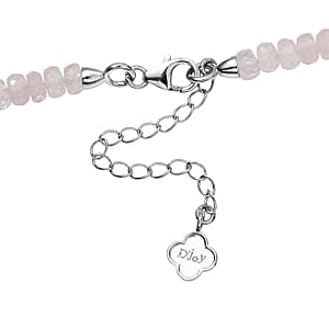 D'Joy Morganite , Aquamarine  Necklace (18-20 Inches) in Rhodium Over Sterling Silver 125.00 ctw