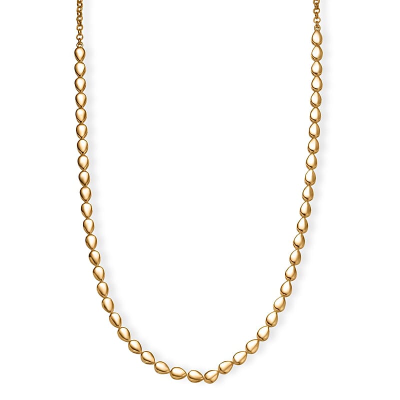 EverTrue Bronzella Collection Dewdrop Necklace in 18K YG Plated Bronze (18-20 Inches)