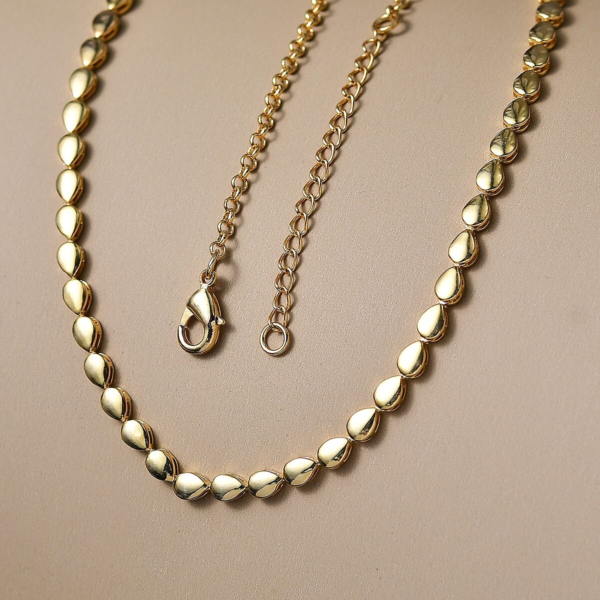 Doorbuster EverTrue Bronzella Collection Dewdrop Harmony Necklace in 18K YG Plated Bronze 18-20 Inches image number 1