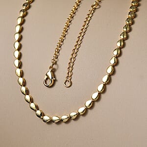 EverTrue Bronzella Collection Dewdrop Necklace in 18K YG Plated Bronze (18-20 Inches)