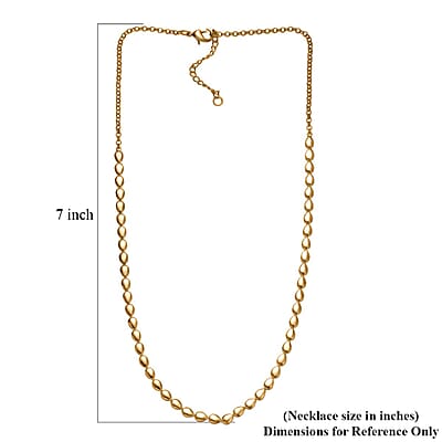 EverTrue Bronzella Collection Dewdrop Necklace in 18K YG Plated Bronze (18-20 Inches)