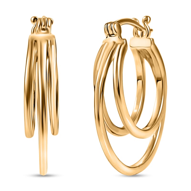 EverTrue Bronzella Collection Eternal Loop Earrings in 18K YG Plated Bronze