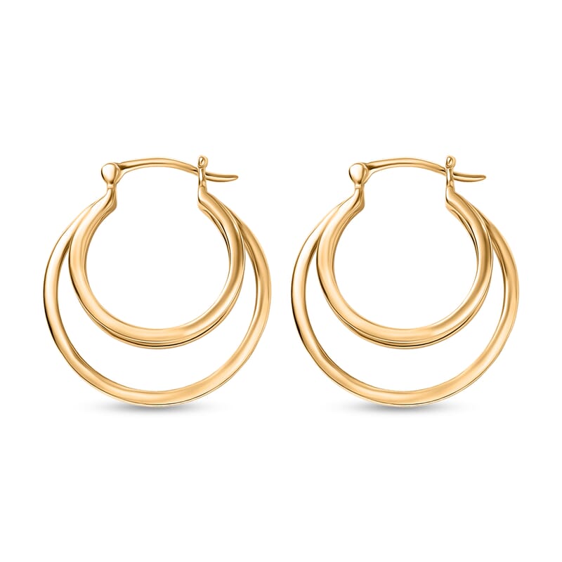 EverTrue Bronzella Collection Eternal Loop Earrings in 18K YG Plated Bronze