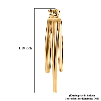 EverTrue Bronzella Collection Eternal Loop Earrings in 18K YG Plated Bronze