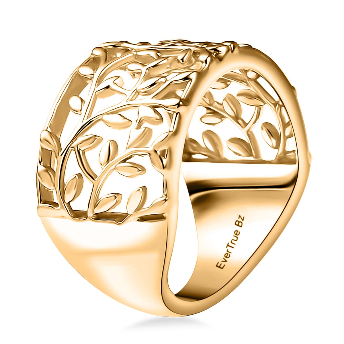 EverTrue Bronzella Collection Leaf Whisper Ring in 18K YG Plated Bronze (Size 6.0) image number 3