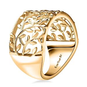 EverTrue Bronzella Collection Leaf Whisper Ring in 18K YG Plated Bronze (Size 7.0)