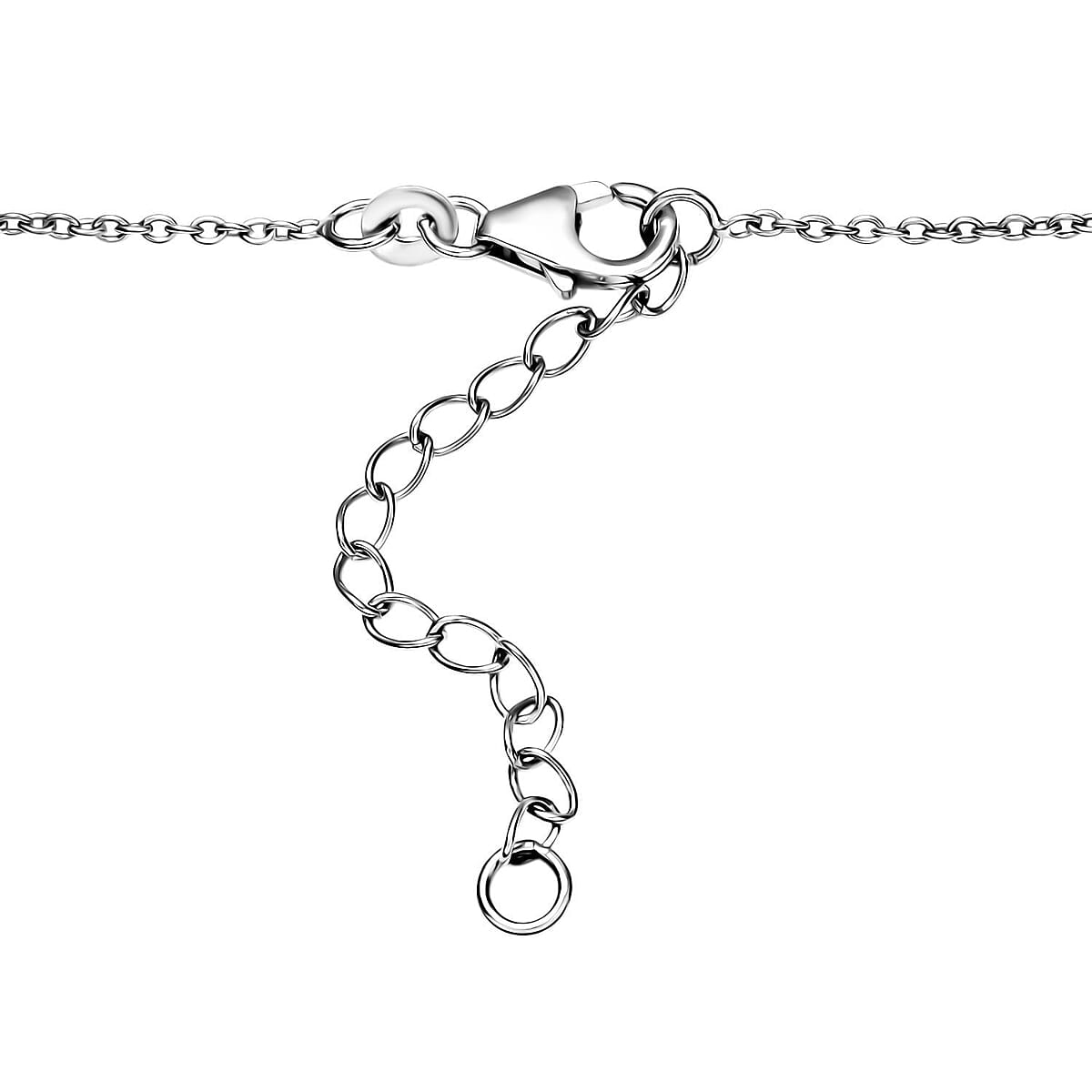 D'Joy Passport to Israel Artisan Crafted White Buffalo 42.50 ctw Necklace in Sterling Silver 18 Inches image number 3