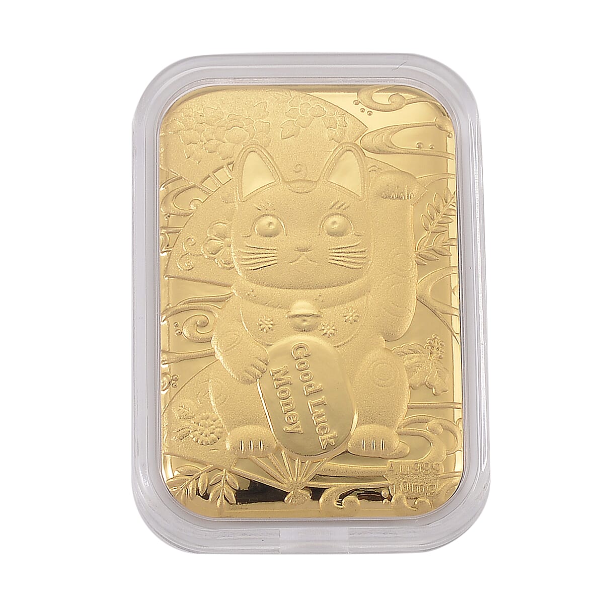 Doorbuster 24K Golden Lucy Money Cat Emboss Sheet 31x45.5mm 10mg image number 0