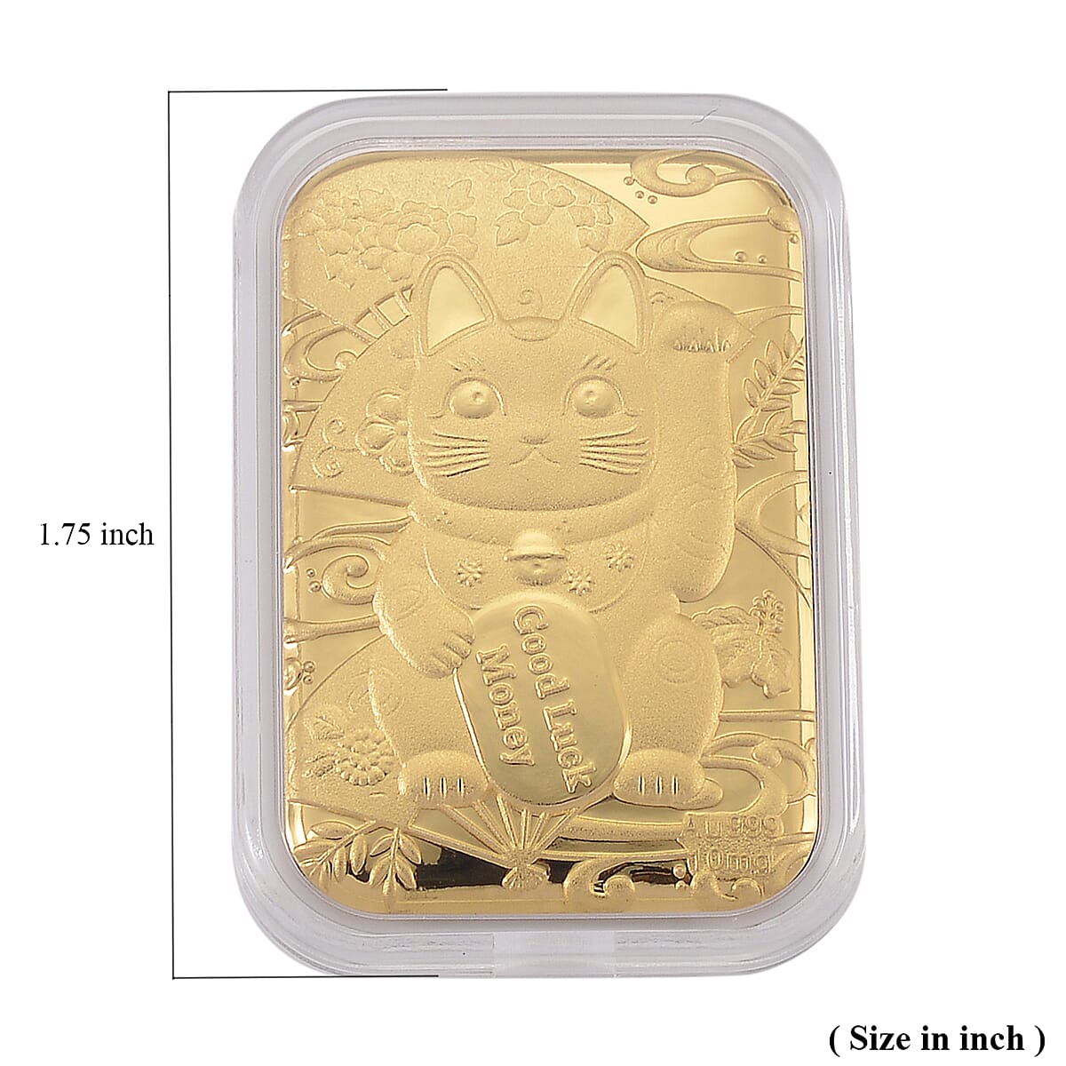 Doorbuster 24K Golden Lucy Money Cat Emboss Sheet 31x45.5mm 10mg image number 4