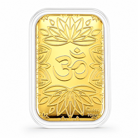 24K Golden Chakras Om Luminous Lotus Emboss Sheet 10mg (31x45.5mm) - Product card gallery slide 1 (10178270789945)