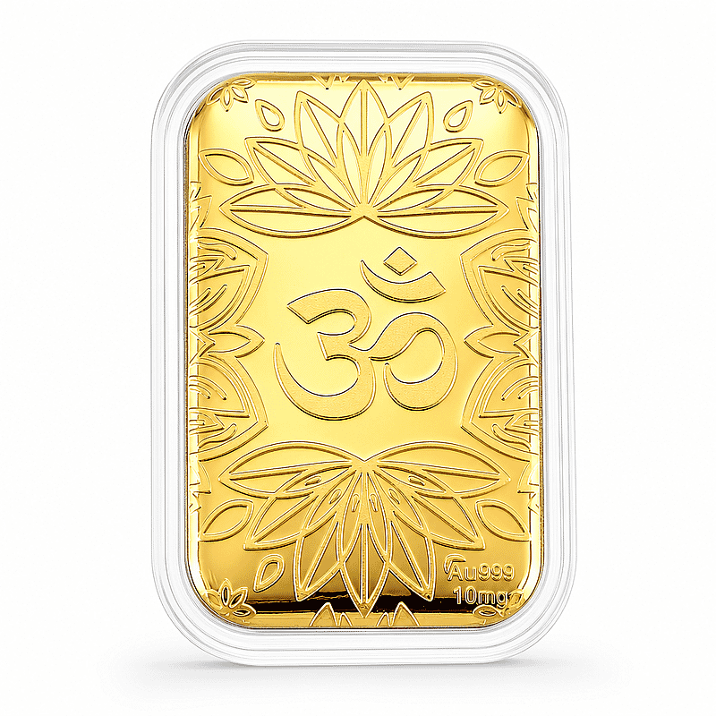 Chakras Om Lotus 24k Gold Embossed Sheet 10mg