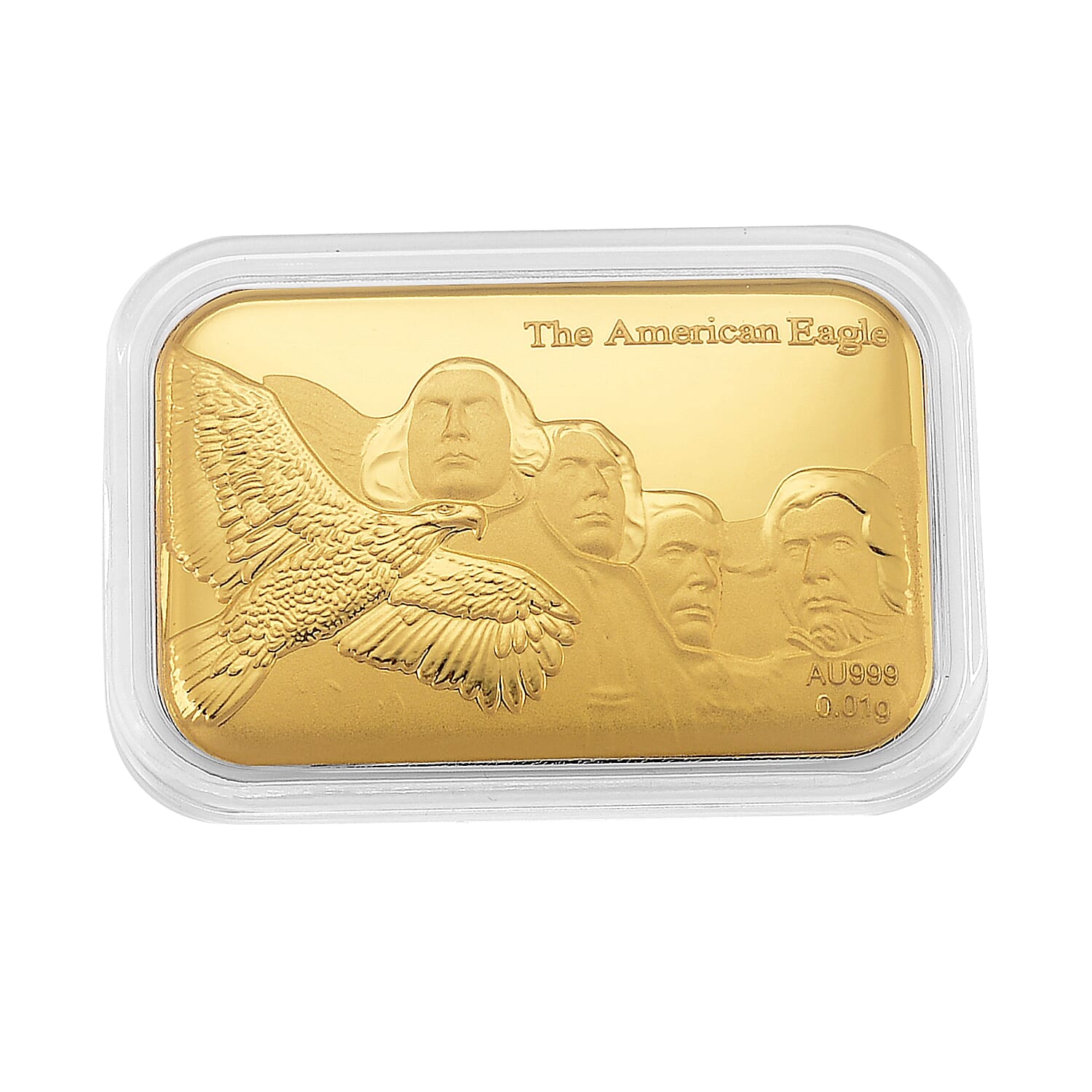 24K Yellow Gold The American Eagle Freedom's Flight Emboss Sheet 10mg