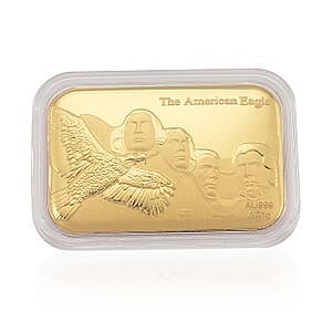 24K Yellow Gold The American Eagle Freedom's Flight Emboss Sheet 10mg
